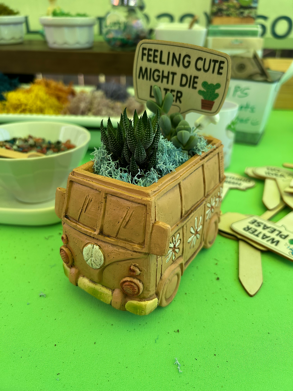 Vintage Bus Succulent Pot
